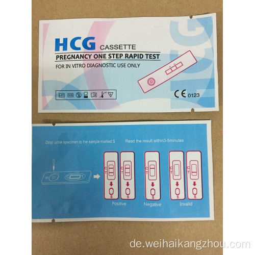 HCG Rapid Diagnose Test Device Test für Frauen